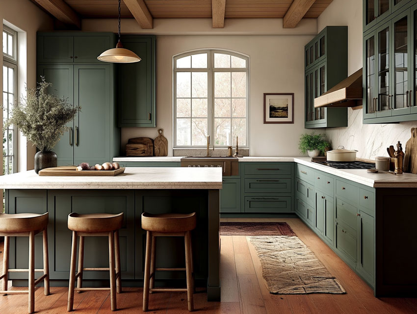 green kitchen